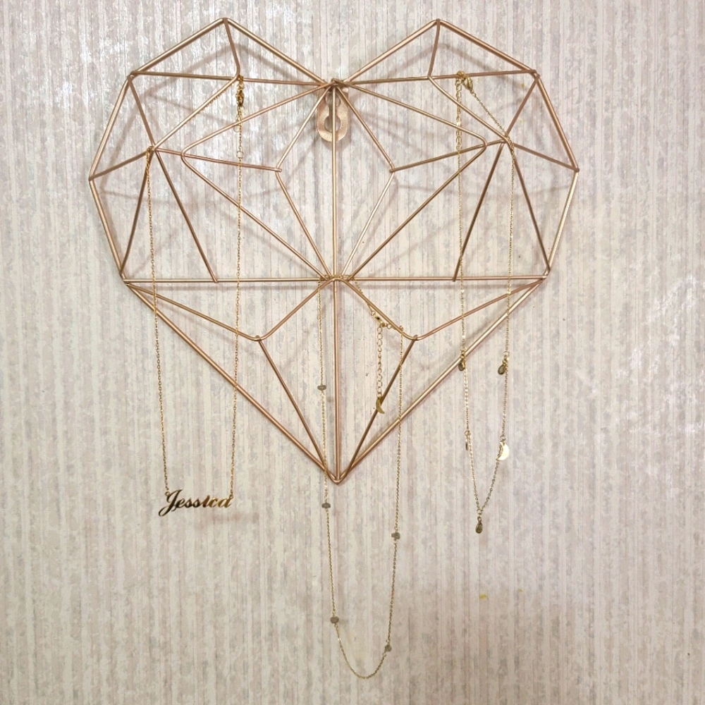 Rose Gold Jewelry Display